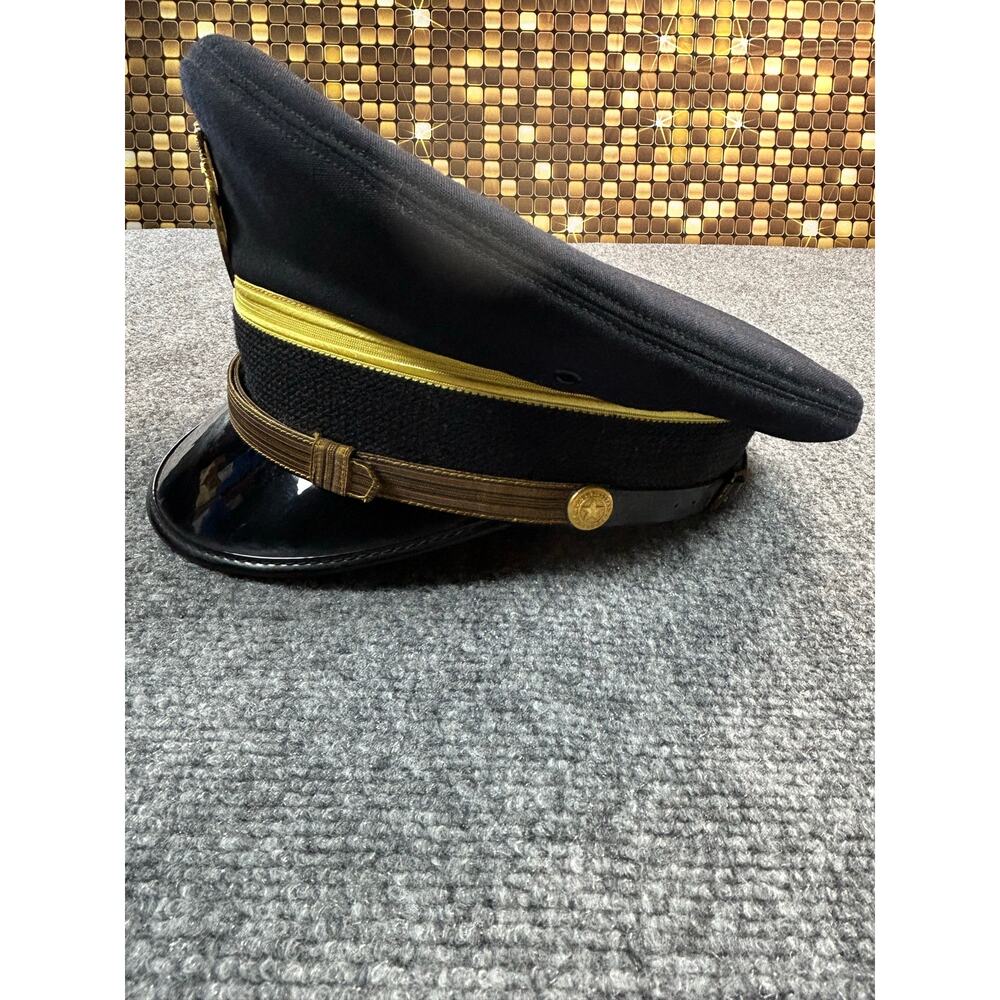Vintage 1970s Allen Military Academy Cadet Dress Uniform Hat Cap Lee Uniform - Picture 5 of 9